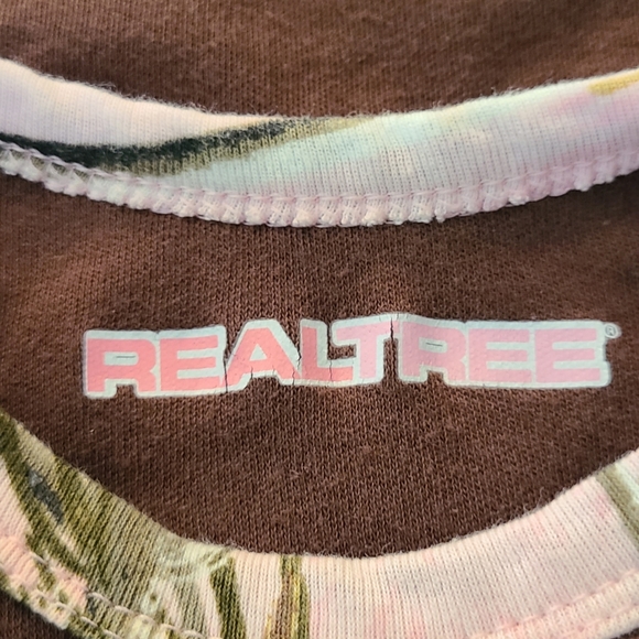 Realtree "Daddy's Lil Deer" brown short sleeved onesie/bodysuit - Picture 2 of 2